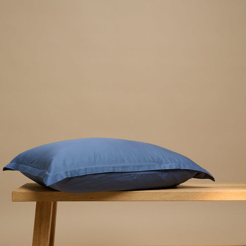 Coco & Cici - TENCEL Twill Kussensloop Donker Blauw - 1 kussensloop 60x70