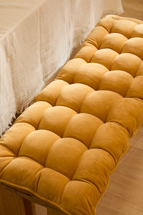 Calma House Bankkussen Velour - Mosterd - 40x120x4
