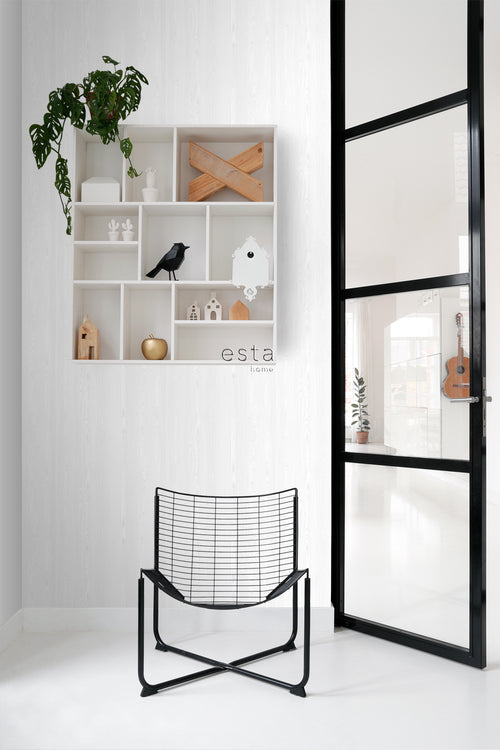 ESTAhome behang vintage sloophout planken wit - 53 cm x 10.05 m - 138927