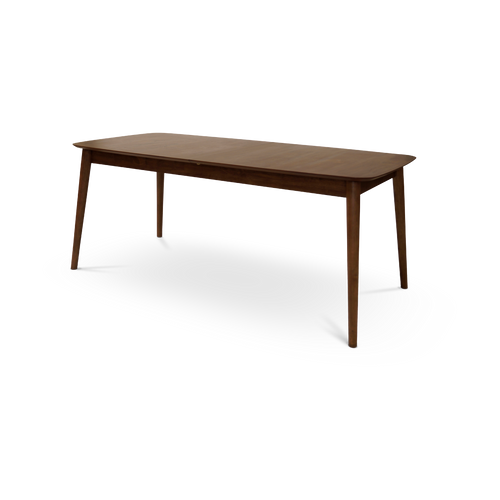 Lisomme Victor uitschuifbare houten eettafel walnoot - 180 tot 219 x 90 cm - vtwonen shop