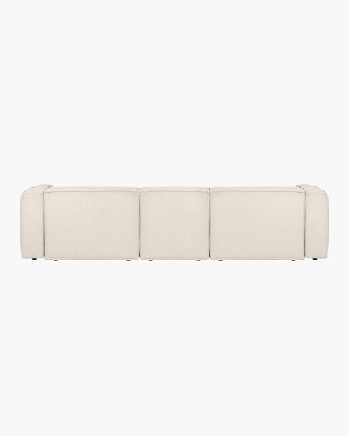 noo.ma Lobi hoekbank 4-zits - beige corduroy, 318x154x73,5 cm