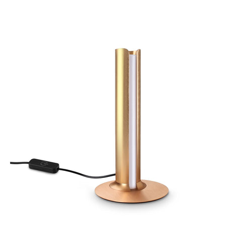Ideal Lux DORICA Geïntegreerde LED-tafellamp koperkleurig 930lm 3000K dimbaar