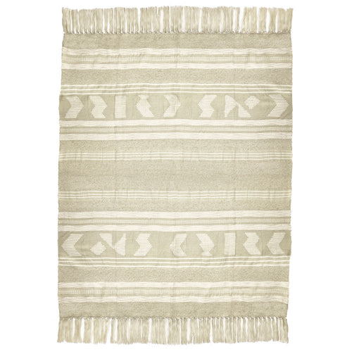 Malagoon plaid Crafty - wit - 125x150cm