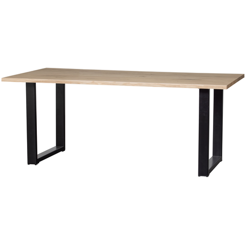 WOOOD boomstam tafel met u-poot Tablo - Eiken - 75x180x90 - vtwonen shop