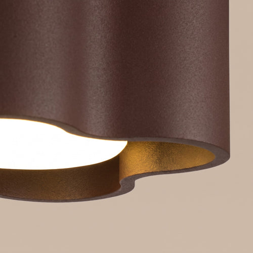Sollux Lighting Plafondlamp OVIO 1 bruin Gx53 - 12x12x6cm