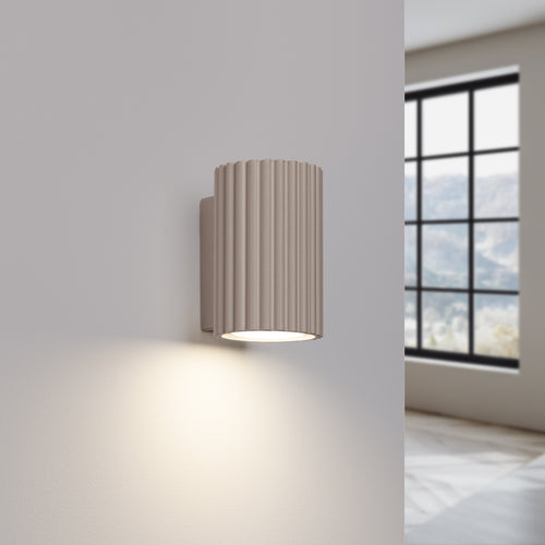 Sollux Lighting Wandlamp KARBON 10 taupe - 6,5x8,5x10cm