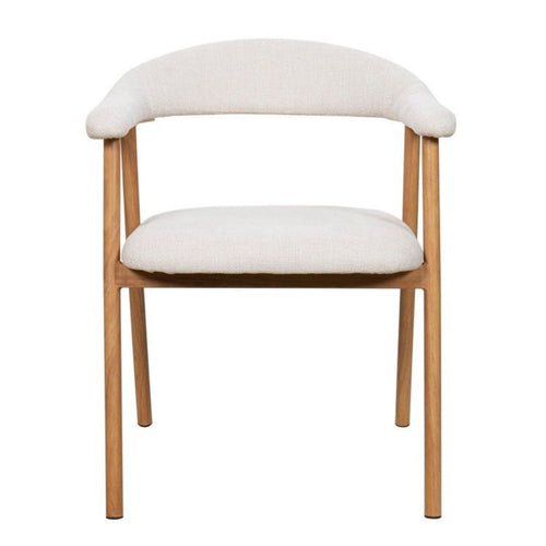 Giga Meubel Eetkamerstoel Mila - Beige/Naturel - Zithoogte 48cm - Set van 2 - vtwonen shop