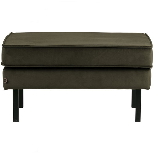 BePureHome hocker op poten Rodeo - Velvet - Green Hunter - 45x84x54 - vtwonen shop