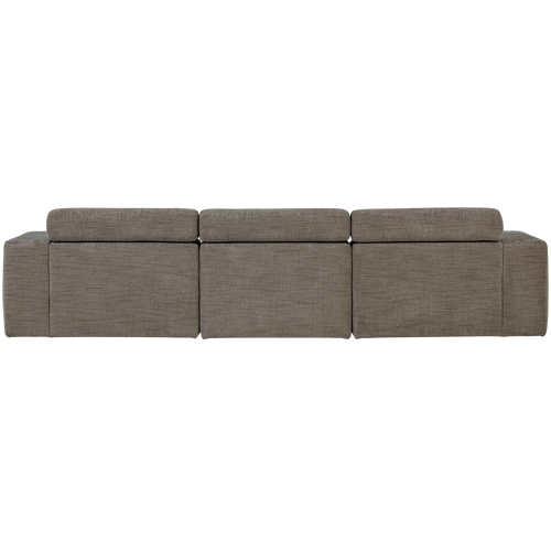 WOOOD chaise longue bank links Novi - Polyester - Grijs Melange - vtwonen shop