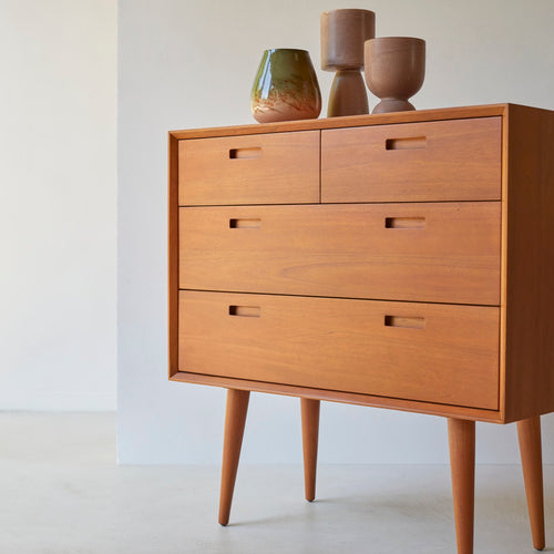 Tikamoon Massief mahoniehouten kindercommode - Naturel