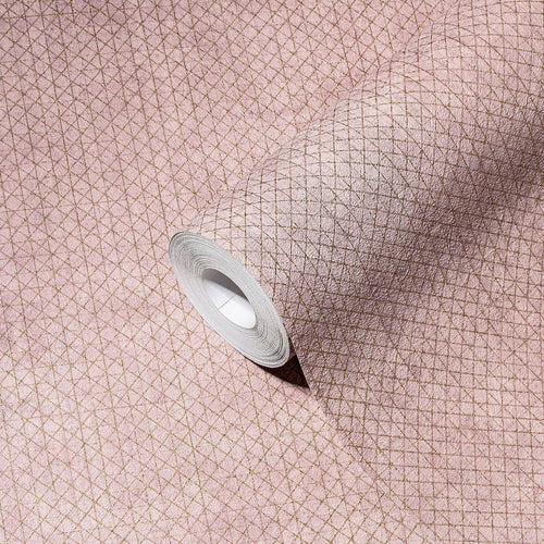 A.S. Création behang effen roze, goud en metallic - 53 cm x 10.05 m - AS-388263 - vtwonen shop
