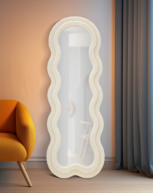 Mauro Ferretti wandspiegel - 60x4x160 cm - crème