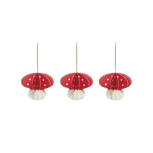 OYOY Kerstdecoratie 8 x 8,5 x 8 cm – Roze papier