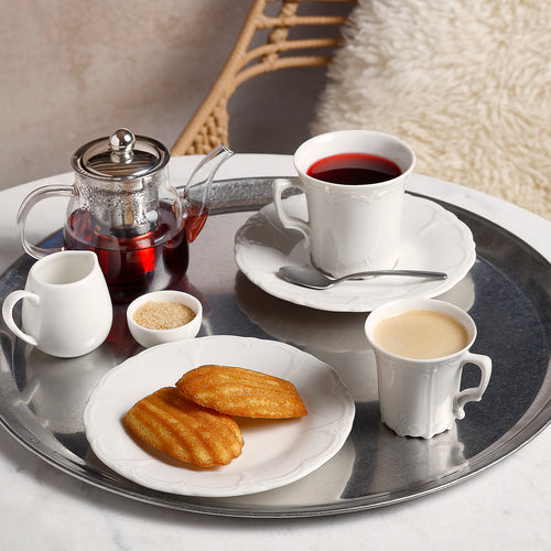 Bonbistro - Schotel 16,5cm ivoor Retro - Set van 6