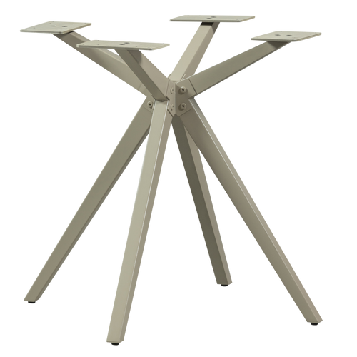 WOOOD kruispoot Holland - Metaal - Dakargrau - 72x80x80 - vtwonen shop