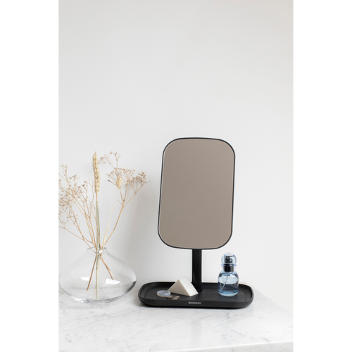 Brabantia Spiegel met accessoire schaal - Dark Grey