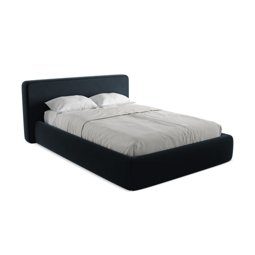 LaMiaSofa Bed met opbergruimte Firenze - velours - koningsblauw - 180x225x82