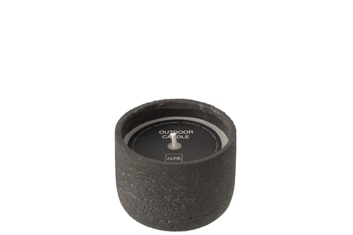 J-Line buitenkaars Rond - donkergrijs - small - 16U