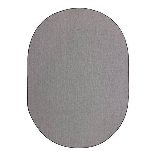 Buitenkleed Ovaal Mono - Zwart/Wit - Dubbelzijdig - EVA Interior - 200 x 290 cm