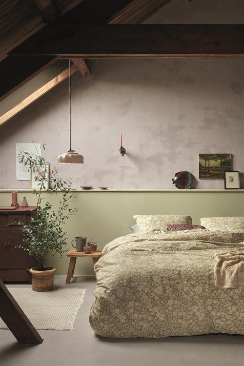 Ariadne at Home dekbedovertrek Shapes - 200x200/220 cm - groen - vtwonen shop