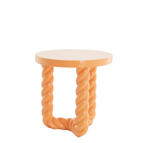 Light & Living bijzettafel Vallejo - oranje - Ø46cm - vtwonen shop