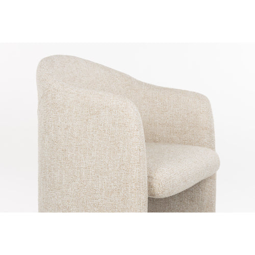 Zuiver Contour Eetkamerstoelen Armleuning Beige - Set van 2