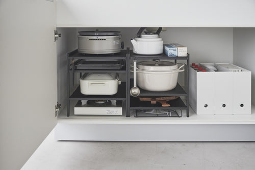 Yamazaki Keukenkast Organizer - 3 niveaus - Tower - Zwart