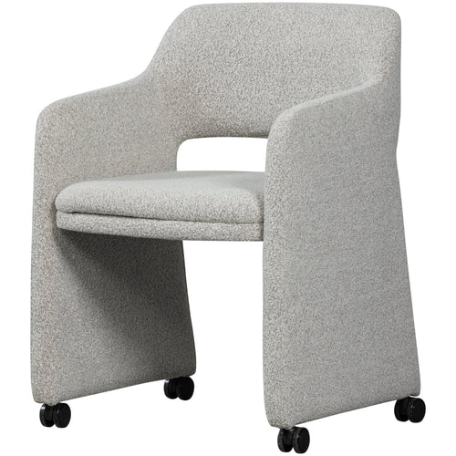 WOOOD eetkamerstoelen Lyric - Bouclé - Greige - Set van 6 - vtwonen shop