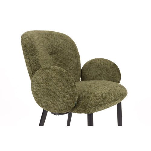 Housecraft Living Alaz Eetkamerstoelen met armleuning Groen - Set van 2 - vtwonen shop