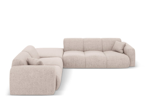 Cosmopolitan Design linker hoekbank Nolio 4-zits, chenille, beige - 250x315x72cm