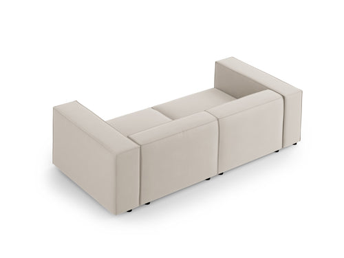 Cosmopolitan Design Bank Arendal 3-zits, flueel, ecru - 102x204x70cm