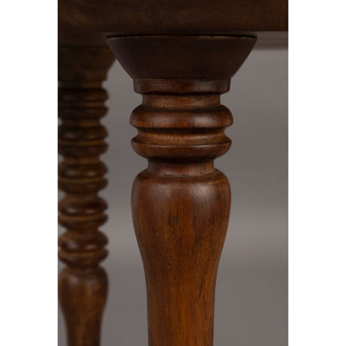 Dutchbone Cove Bijzettafel Rond 50 cm Mangohout - Bruin - vtwonen shop