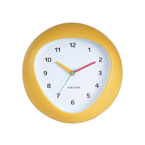 Karlsson wandklok Funky Vibes - geel - Ø25.5cm - vtwonen shop