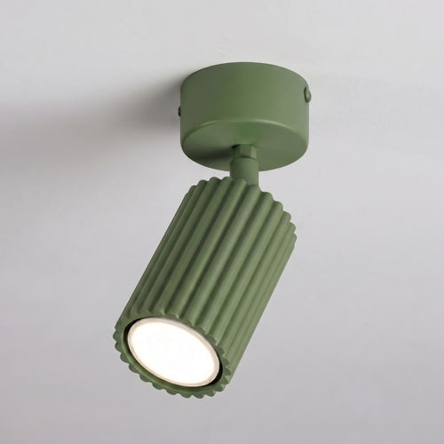 Sollux Lighting Plafondlamp KARBON 1 olijfgroen - 7x7x18cm