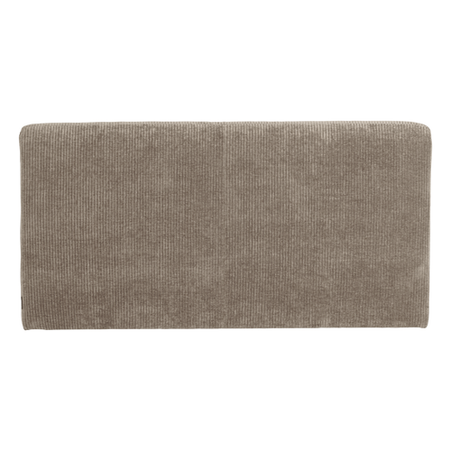 WOOOD eetbank 164 cm rugleuning Mojo Base - Rib - Donkerzand - 83x164x76