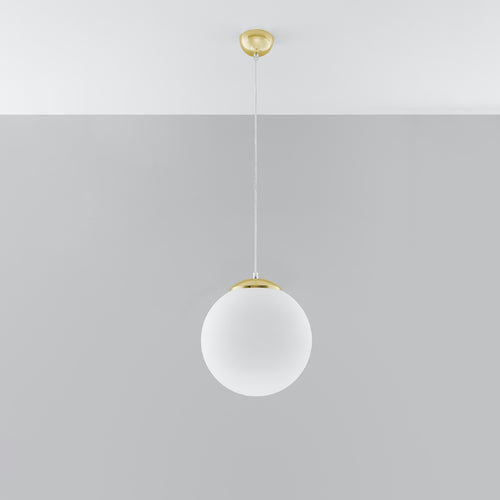 Sollux Lighting Hanglamp UGO 30 goudkleurig - 30x30x120cm
