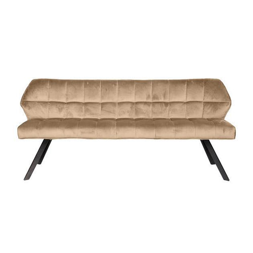 Giga Meubel Eetkamerbank Raster - Champagne Velvet - 180x59x84cm