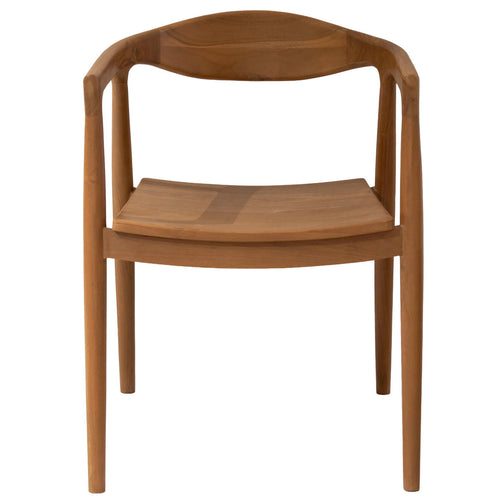 DÉJA Living Tuinstoel Liva - Teakhout - Naturel - Set van 2