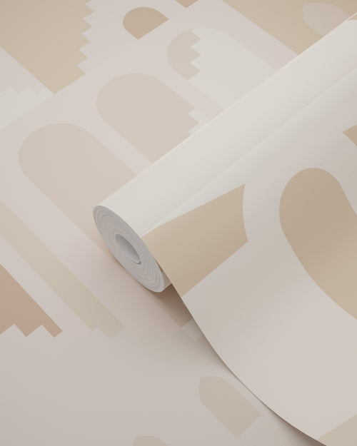 ESTAhome behang mediterrane huisjes beige - 50 x 900 cm - 139626 - vtwonen shop