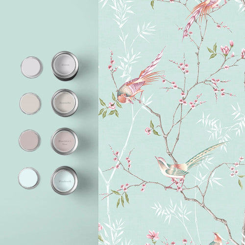 Graham & Brown Vliesbehang - Tori Duck Egg - 10mx52cm - vtwonen shop