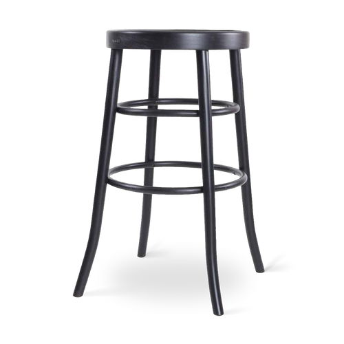 Fameg Lauren houten barkruk zwart - 75 cm - vtwonen shop