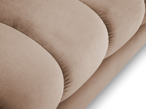 Cosmopolitan Design rechter chaise longue Bali flueel, beige - 185x102x75cm