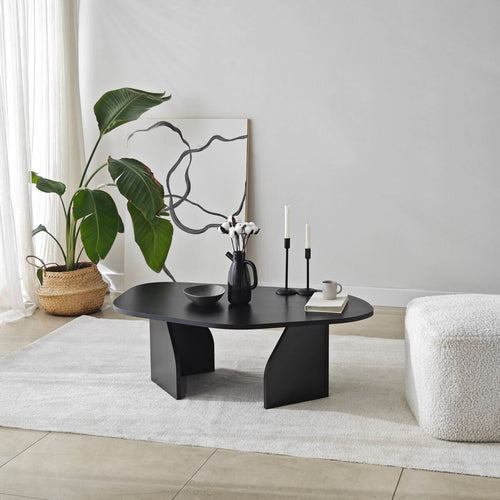 Calicosy - ROCK Salontafel met brede poten - Steen - 60x100x35 cm