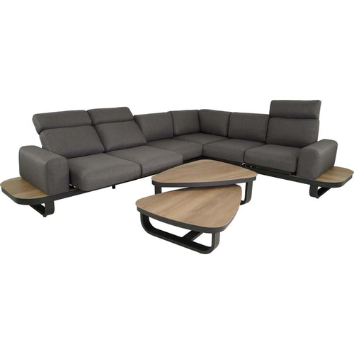 Lesli Living loungebank Zanzibar - antraciet - 102x80x35cm