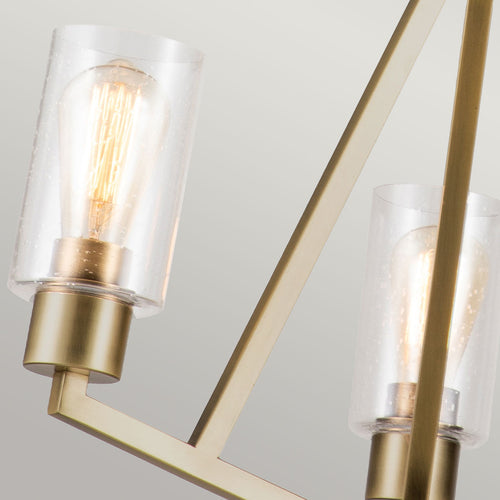 Elstead Kichler Deryn Hanglamp met meerdere armen, natuurlijk messing