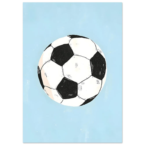 Artfulprints  Klassieke voetbal   poster A4 21x29.7 cm - vtwonen shop