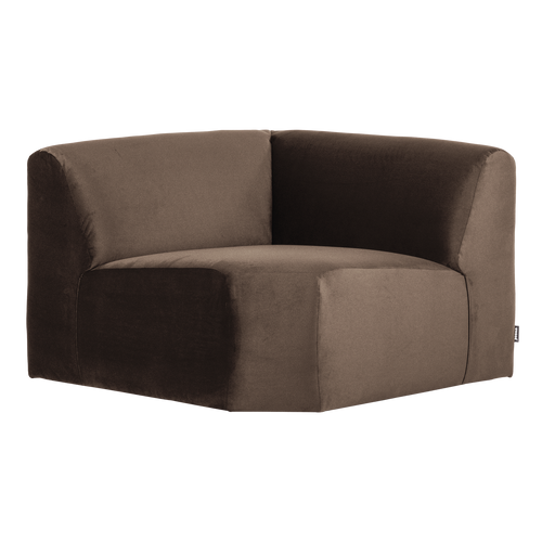 WOOOD hoekelement recht Mojo Base - Velvet - Bruin - 74x105x105