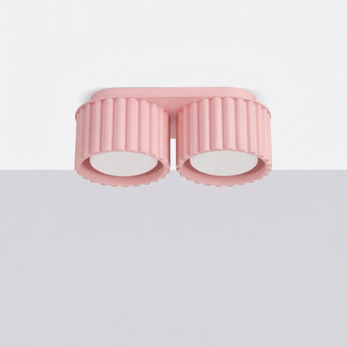 Sollux Lighting Plafondlamp AURA 2 roze Gx53 - 21x10x8cm