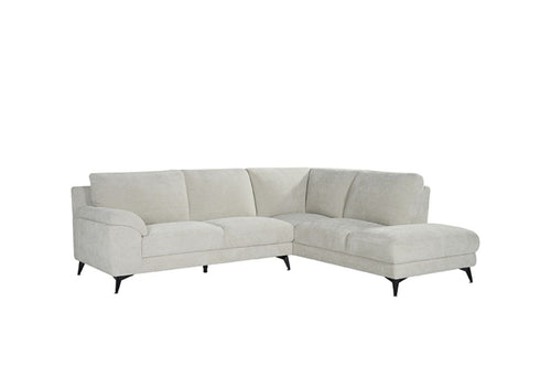 LABEL51 Hoekbank Santino Rechts - Naturel Stof - 94x215x85cm