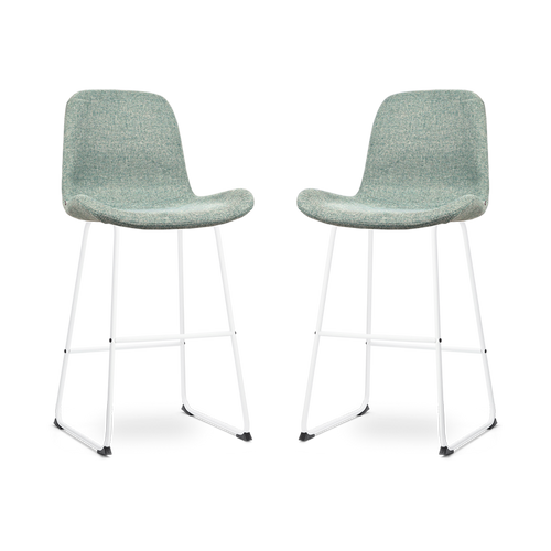 Nolon Nino-Fé Barkrukken Set van 2 - Zacht Groen - Wit - 75 cm - vtwonen shop